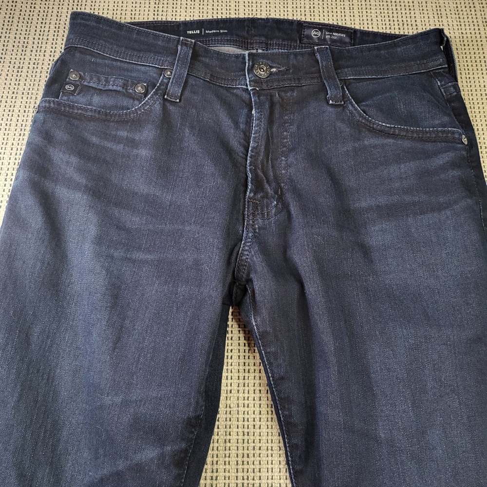 AG Jeans Jeans Mens 29x34 Dark Indigo Tellis Modern Slim Stretch Denim 1783ANDV